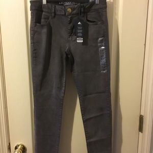 American Eagle gray Jeggings sz 8 s